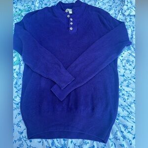 Vintage 90s LL Bean Men’s Purple Knit Sweater.